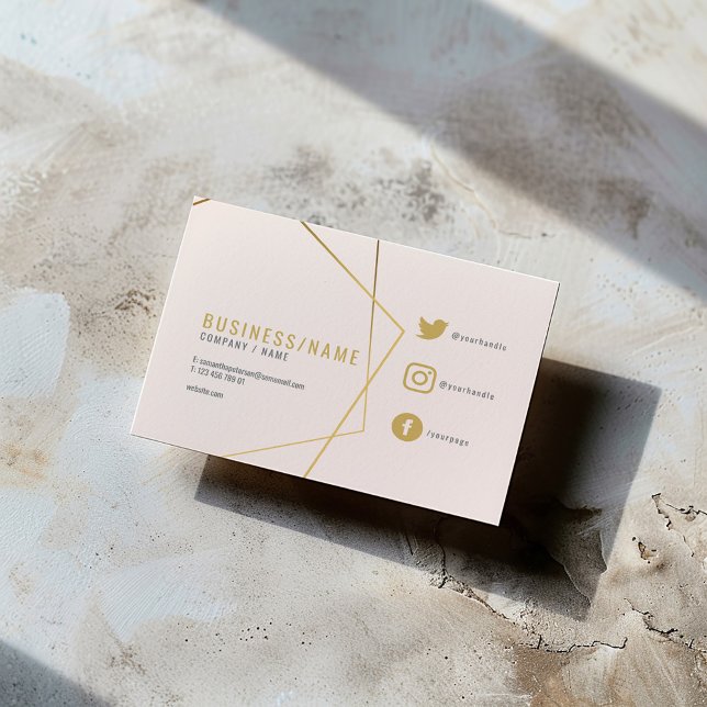 Tarjeta De Visita Sutiles iconos rosas de los medios sociales en apa (Subido por el creador)