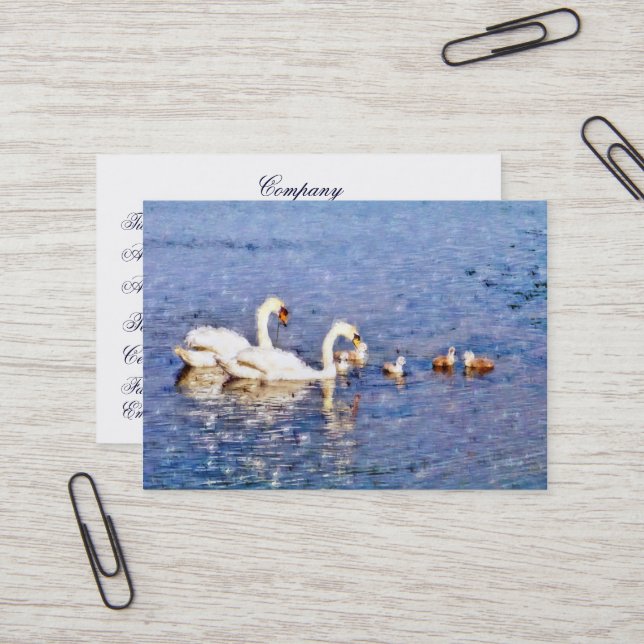 TARJETA DE VISITA SWANS (Anverso/Reverso In Situ)