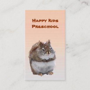 Tarjeta De Visita Sweet Squirrel Preescolar