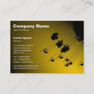 Tarjeta De Visita Swings and Roundabouts v2 - Spotlit Amber