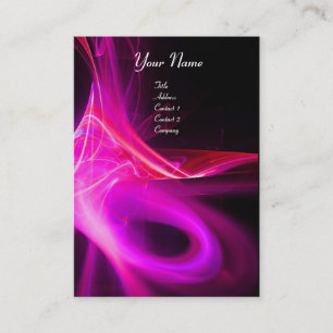 Tarjeta De Visita SWIRL 2 MONOGRAM Violeta violeta rosa negro vibran