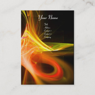 Tarjeta De Visita SWIRL 2 MONOGRAMA Rojo rosado vibrante