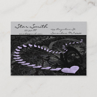 Tarjeta de visita Swirly Heart -