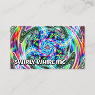 Tarjeta De Visita Swirly Whirl Inc ( puede cambiar las palabras )