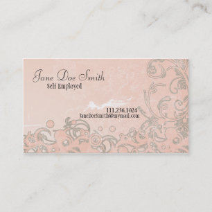 Tarjeta De Visita SwirlyGrunge Elegance