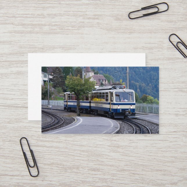 Tarjeta De Visita Swiss Train Business Card (Anverso/Reverso In Situ)
