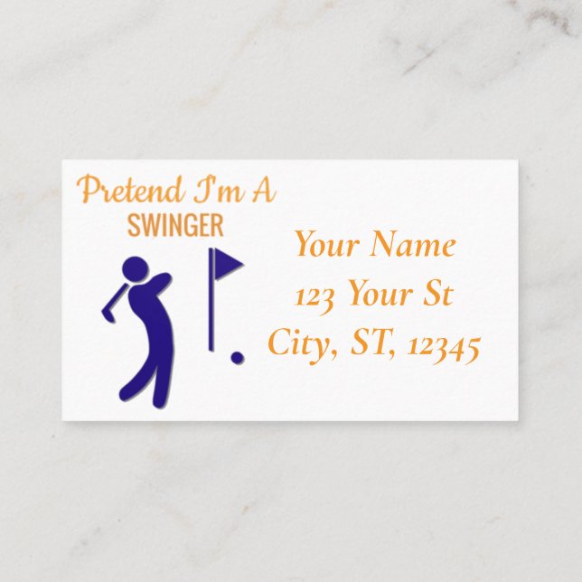 Tarjeta De Visita Swting Golfer Thunder_Thunder_Cove (Reverso)