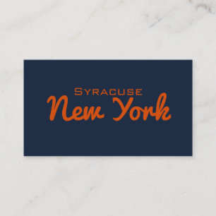 Tarjeta de visita Syracuse, Nueva York
