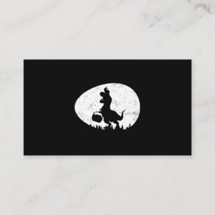 Tarjeta De Visita T Rex Rabbit Dinosaur Easter Bunny Egys Niños T