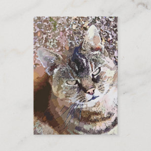 TARJETA DE VISITA TABBY CAT