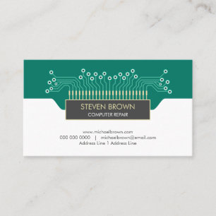 Tarjeta De Visita Tablero de circuito de informática geek codificaci