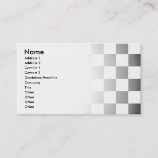 Tarjeta De Visita Tablero de damas texturizado simple