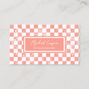 Tarjeta De Visita Tablero Pastel Rosa