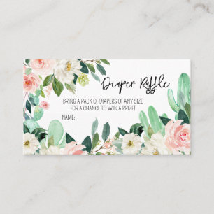 Tarjeta De Visita Taco Bout un bebé Baby Shower Diaper Raffle