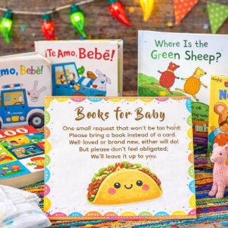 Tarjeta De Visita Taco para una solicitud de libro de bebé