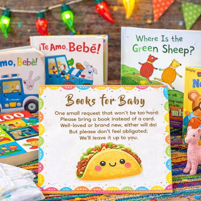 Tarjeta De Visita Taco para una solicitud de libro de bebé (Subido por el creador)