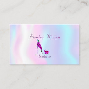 Tarjeta De Visita Tacones altos florales profesionales elegantes, ho
