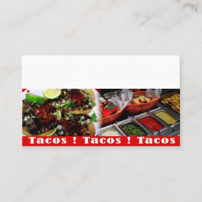 Tarjeta De Visita Tacos (Anverso)