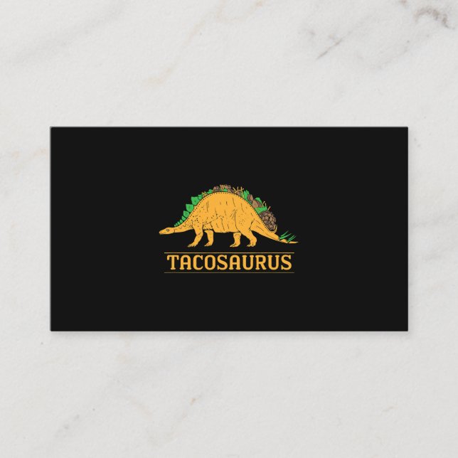 Tarjeta De Visita Tacosaurus Cinco de Mayo Divertido Taco Dinosaurio (Anverso)