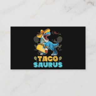 Tarjeta De Visita Tacosaurus Shirt Kid Taco Cinco de Mayo Niño Dinos