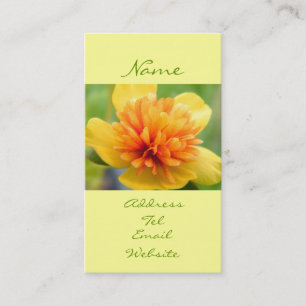 Tarjeta De Visita Tacto del calor