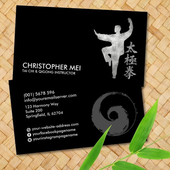 Tarjeta De Visita Tai Chi Chuan e instructor de Qigong (Subido por el creador)