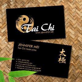 Tarjeta De Visita Tai Chi Golden Yin Yang