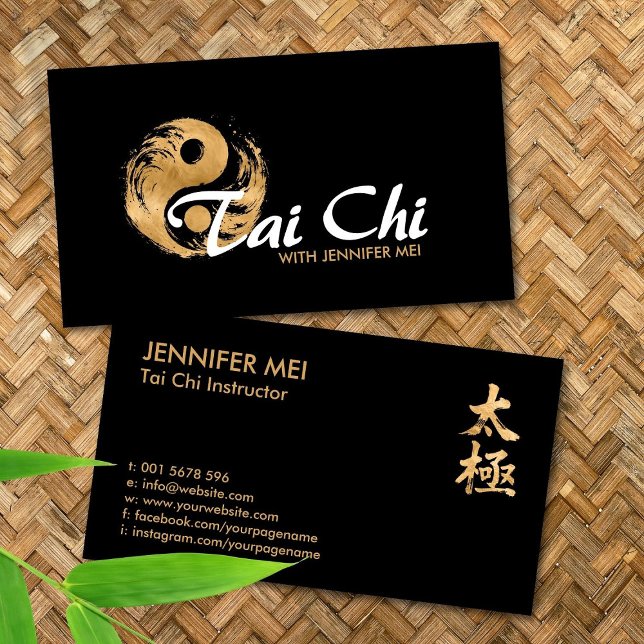Tarjeta De Visita Tai Chi Golden Yin Yang (Subido por el creador)
