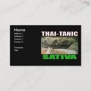 TARJETA DE VISITA TAILANDÉS TANIC SATIVA
