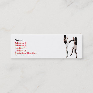 Tarjeta de visita tailandesa del boxeo de Muay