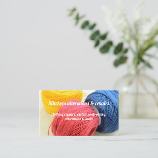 Tarjeta De Visita Tailor, clothing alteration Business Card