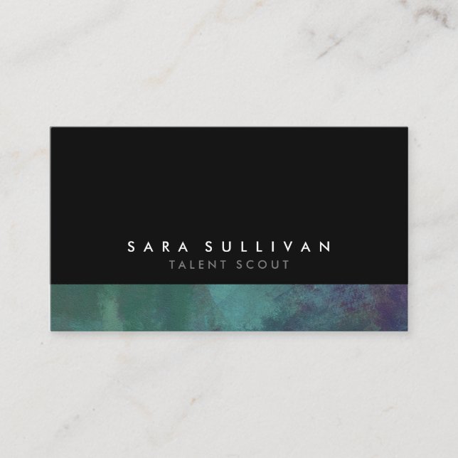 Tarjeta De Visita Talent Scout Entertainment Grunge Business Card (Anverso)