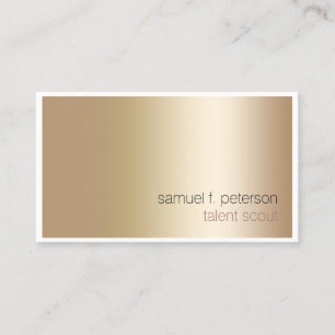 Tarjeta De Visita Talent Scout Entertainment Services Elegant Gold
