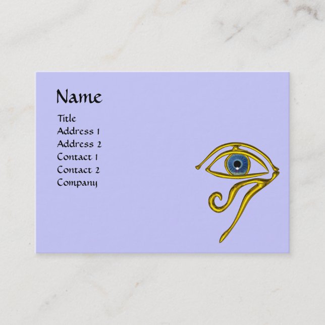 Tarjeta De Visita TALISMAN AZUL, amarillo negro y blanco (Anverso)
