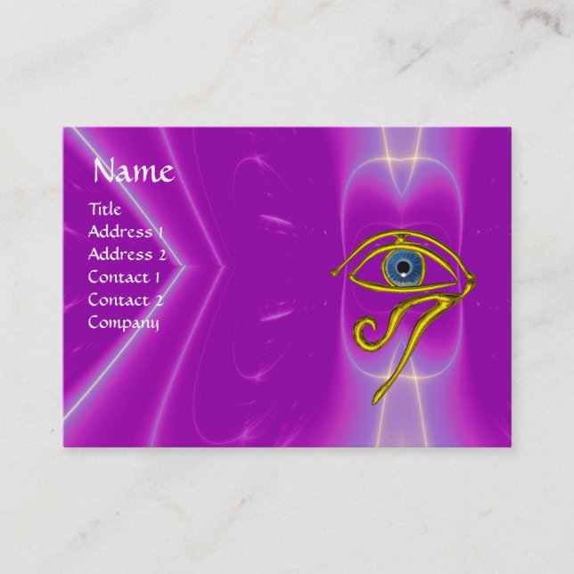 Tarjeta De Visita TALISMAN AZUL, rosa violeta violeta (Anverso)