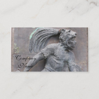 Tarjeta De Visita Talla de piedra del guerrero azteca