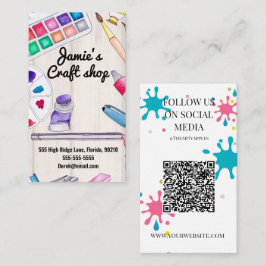 Tarjeta De Visita taller de arte de pintura taller de artistas