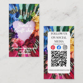 Tarjeta De Visita taller de artesanía pintar arte talleres de costur