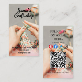 Tarjeta De Visita taller de artesanía pintar artista taller niños te