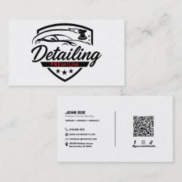 Tarjeta De Visita Taller de carrocería de detailing de automóvil pre