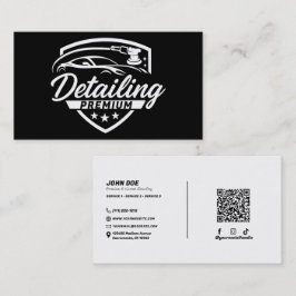 Tarjeta De Visita Taller de carrocería de detailing de automóvil pre
