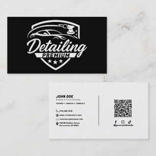 Tarjeta De Visita Taller de carrocería de detailing de automóvil pre