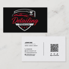 Tarjeta De Visita Taller de Carrocería de Detallado de Autos Premium