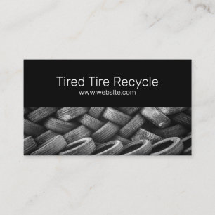 Tarjeta De Visita Taller de Neumáticos Reciclaje Coche Auto