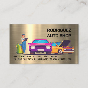 Tarjeta De Visita Taller de reparación de automóviles