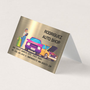 Tarjeta De Visita Taller de reparación de automóviles