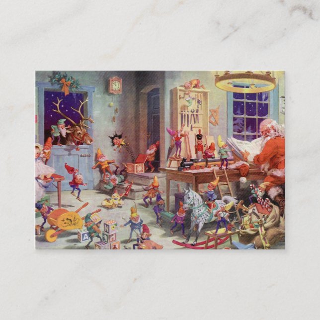 Tarjeta De Visita Taller de Santas (Anverso)