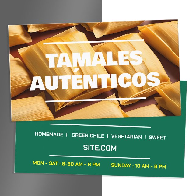 Tarjeta De Visita Tamales (Tamales Loyalty Business Cards)