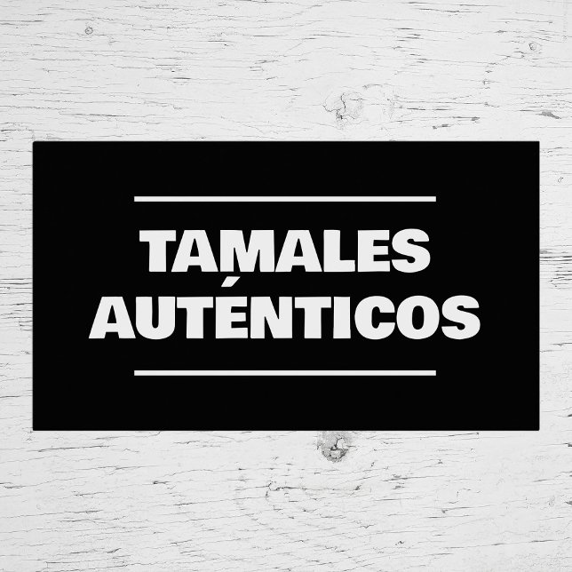 Tarjeta De Visita Tamales (Tamales Business Card)