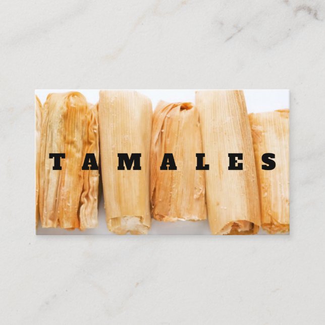 Tarjeta De Visita Tamales (Anverso)